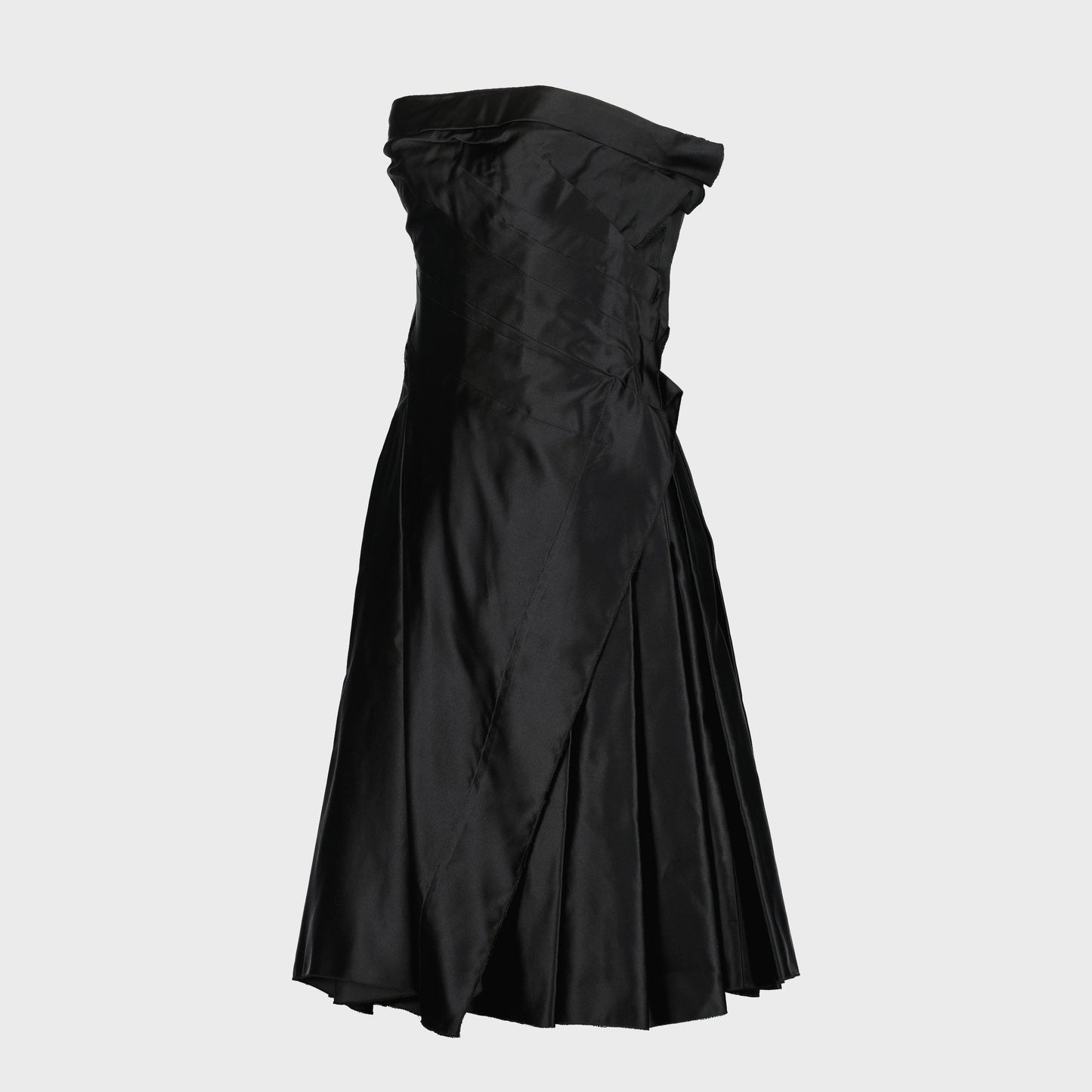 Robe Drapée Noir Prada 2006 par Miuccia Prada