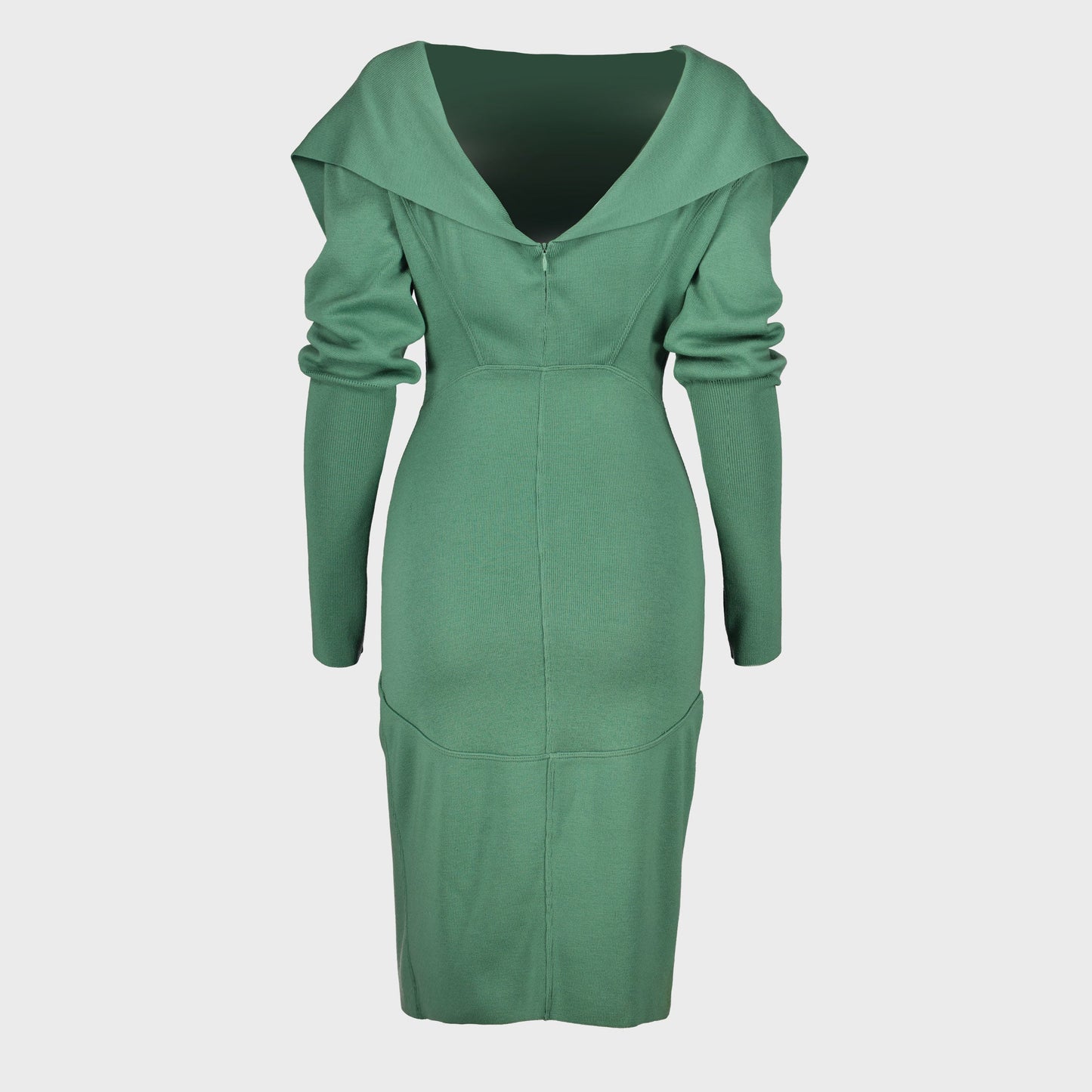 Robe Laine Verte AlaÏa FW 1987 par Azzedine Alaia