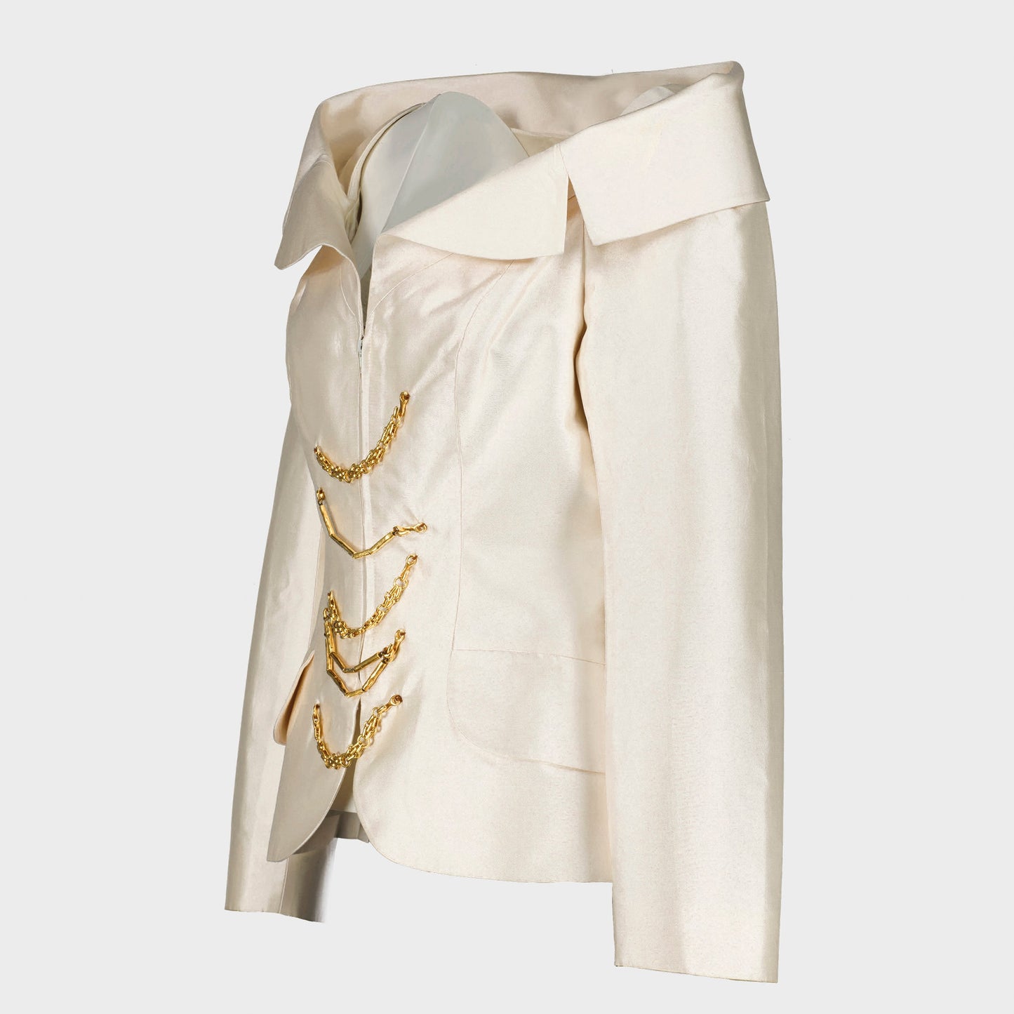 Top Ivoire chaine or 1990 par Christian Lacroix