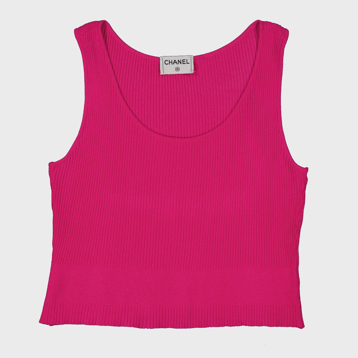 Débardeur Rose Chanel 1990 par Karl Lagerfeld
