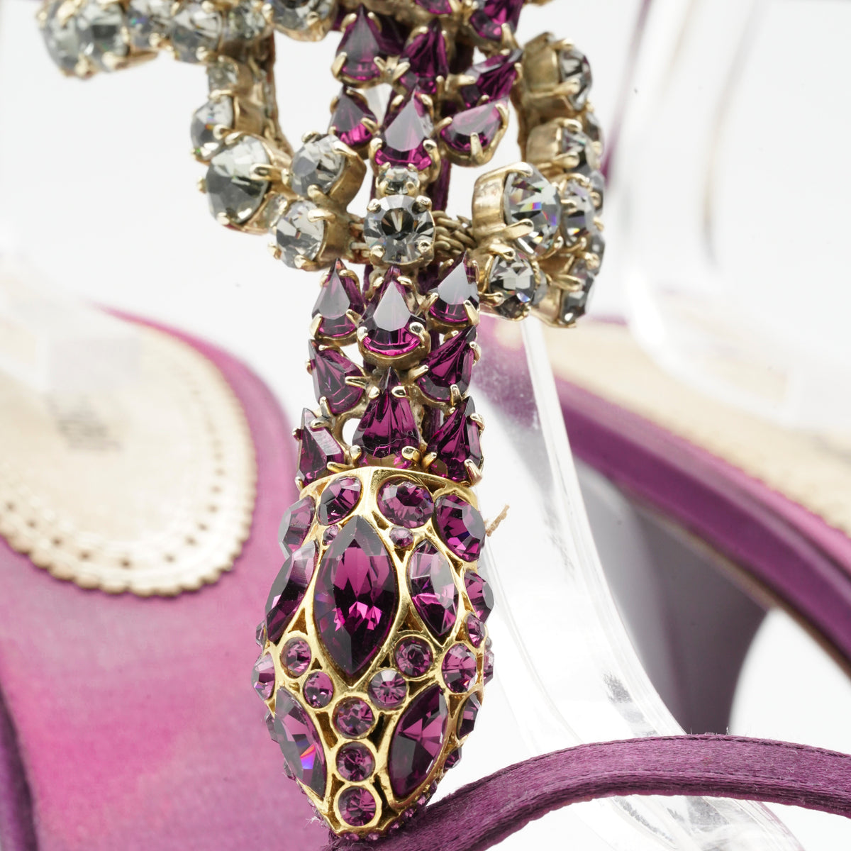 Sandales Pourpre Serpent Roberto Cavalli 2000