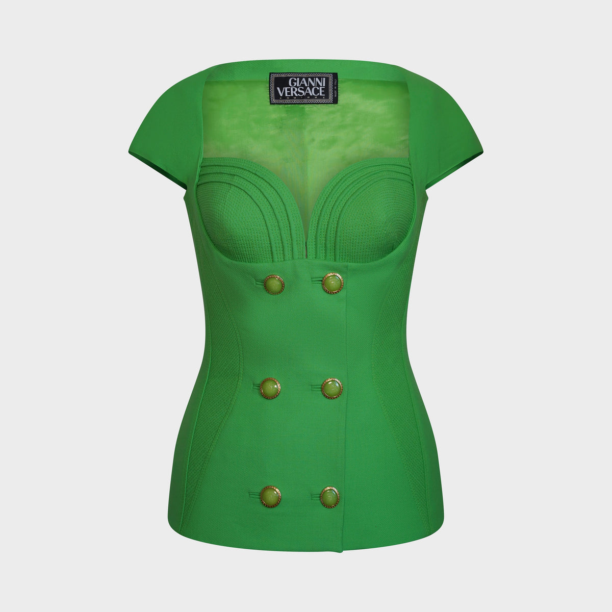 Corsage Vert Versace SS 1993 par Gianni Versace
