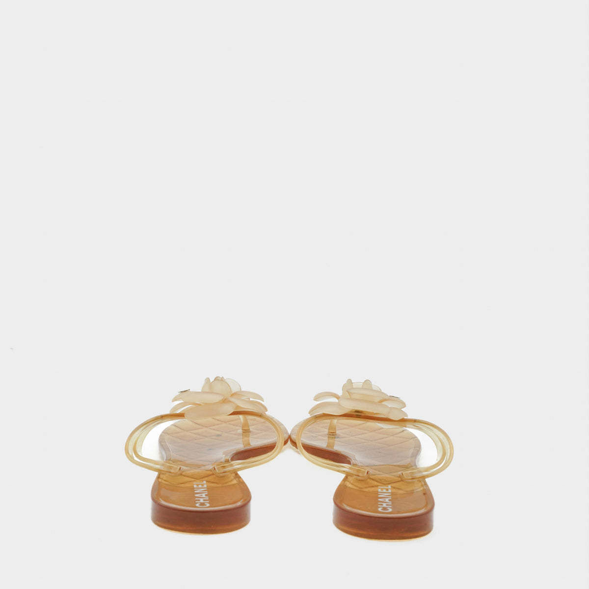 Sandales Nude Chanel 2010 par Karl Lagerfeld
