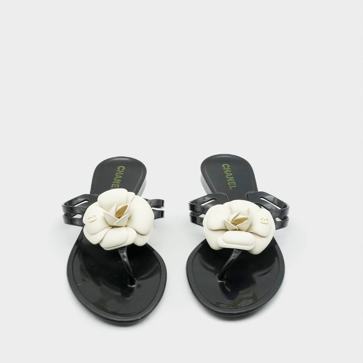 Sandales Noir Chanel 2010 par Karl Lagerfeld