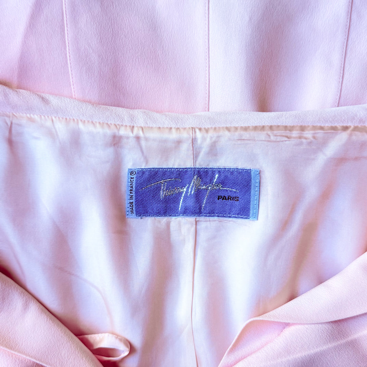 Pink Crepe Jacket Thierry Mugler 1990s