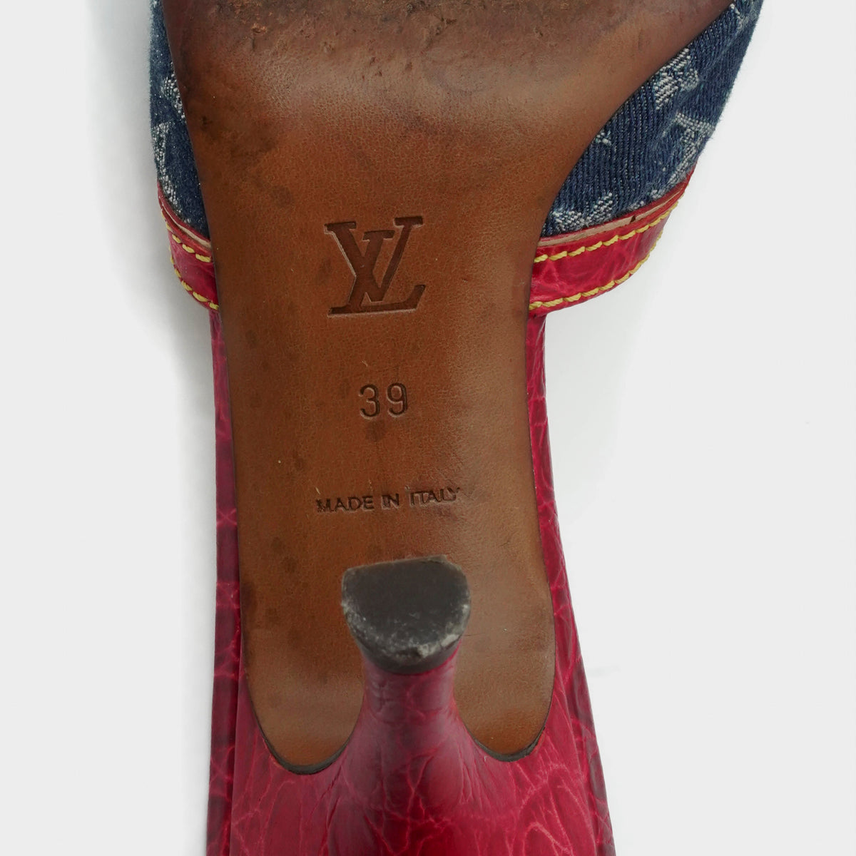 Mules Alligator Louis Vuitton 2005 par Marc Jacobs
