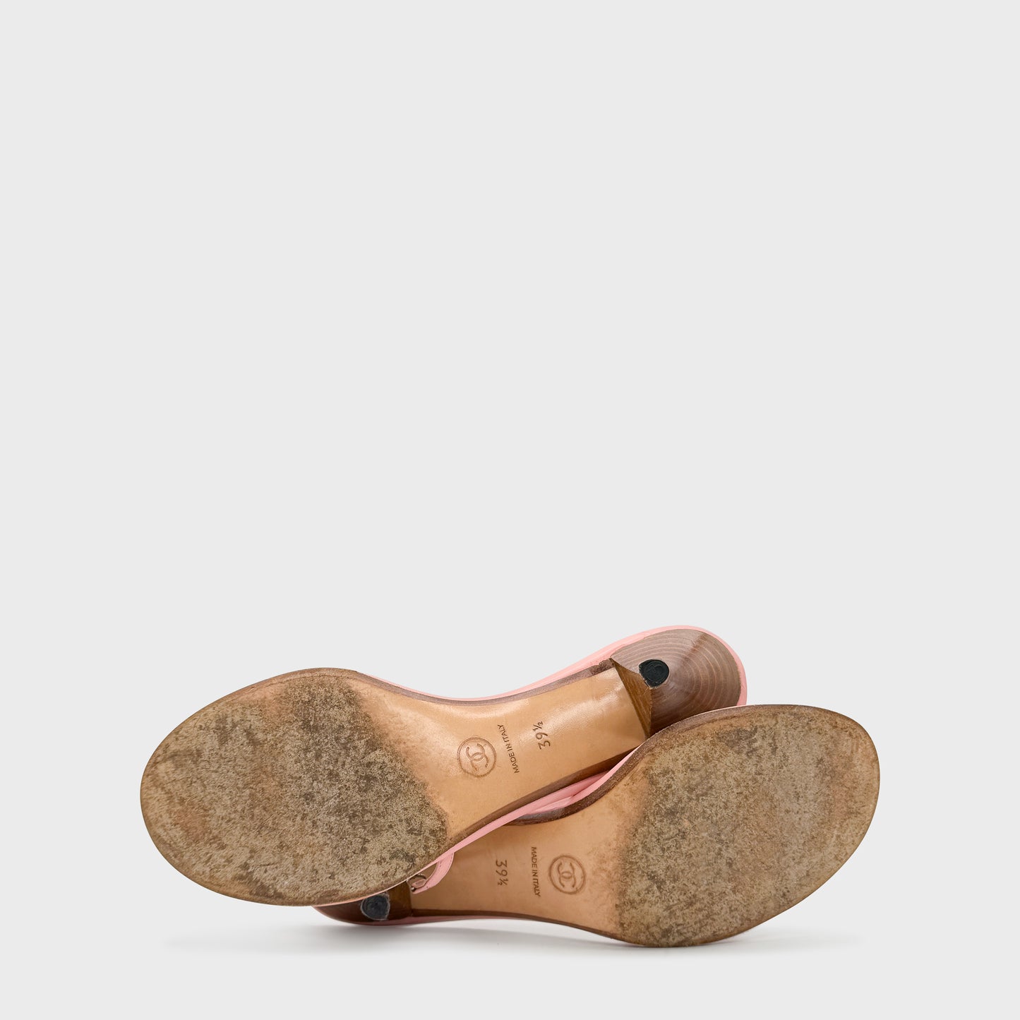 Sandales Rose Chanel 2000 par Karl Lagerfeld