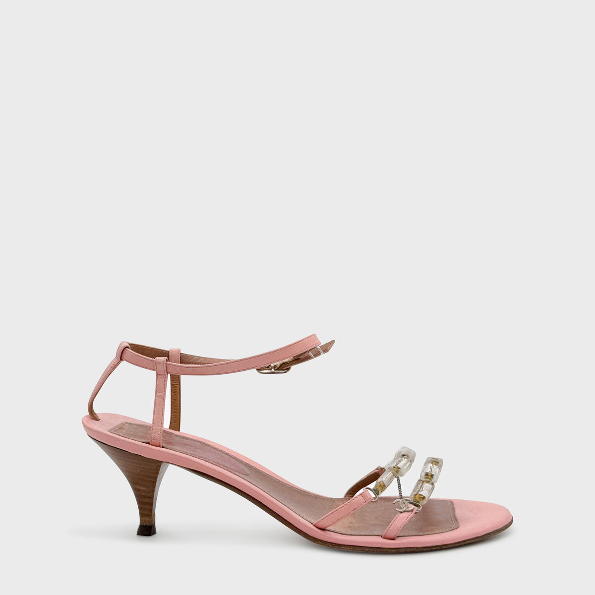 Sandales Rose Chanel 2000 par Karl Lagerfeld