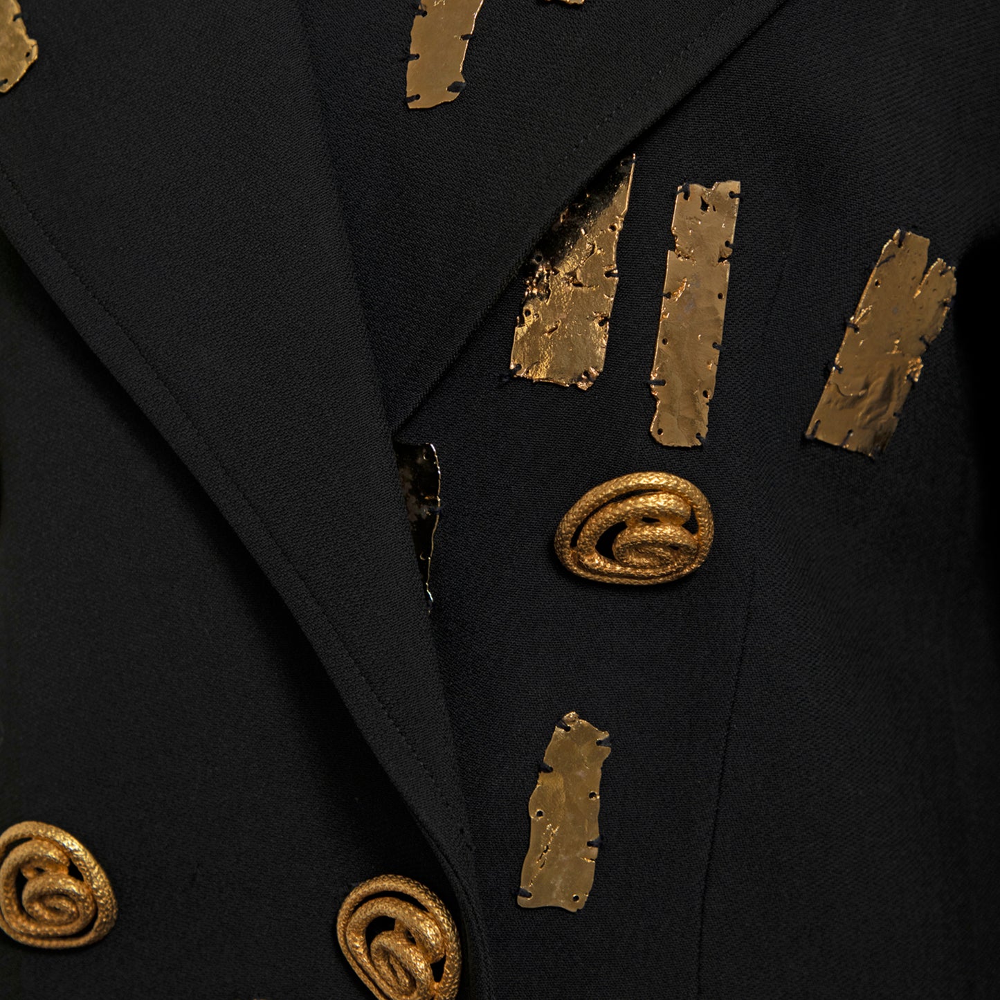 Veste Noir Brodée Christian Lacroix SS 1992 par Christian Lacroix