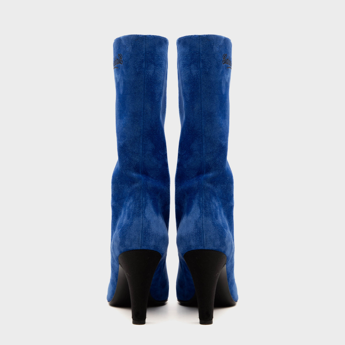 Bottine Daim Bleu Chanel FW 2008 par Karl Lagerfeld