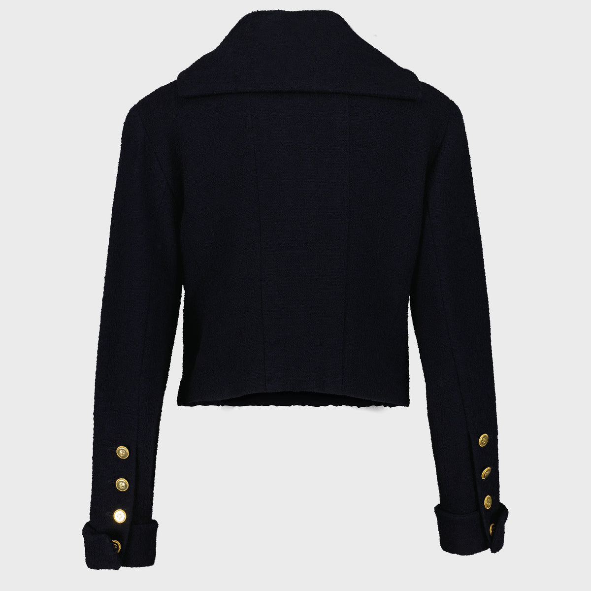 Black Wool Jacket Chanel Circa 1983 by Karl Lagerfeld