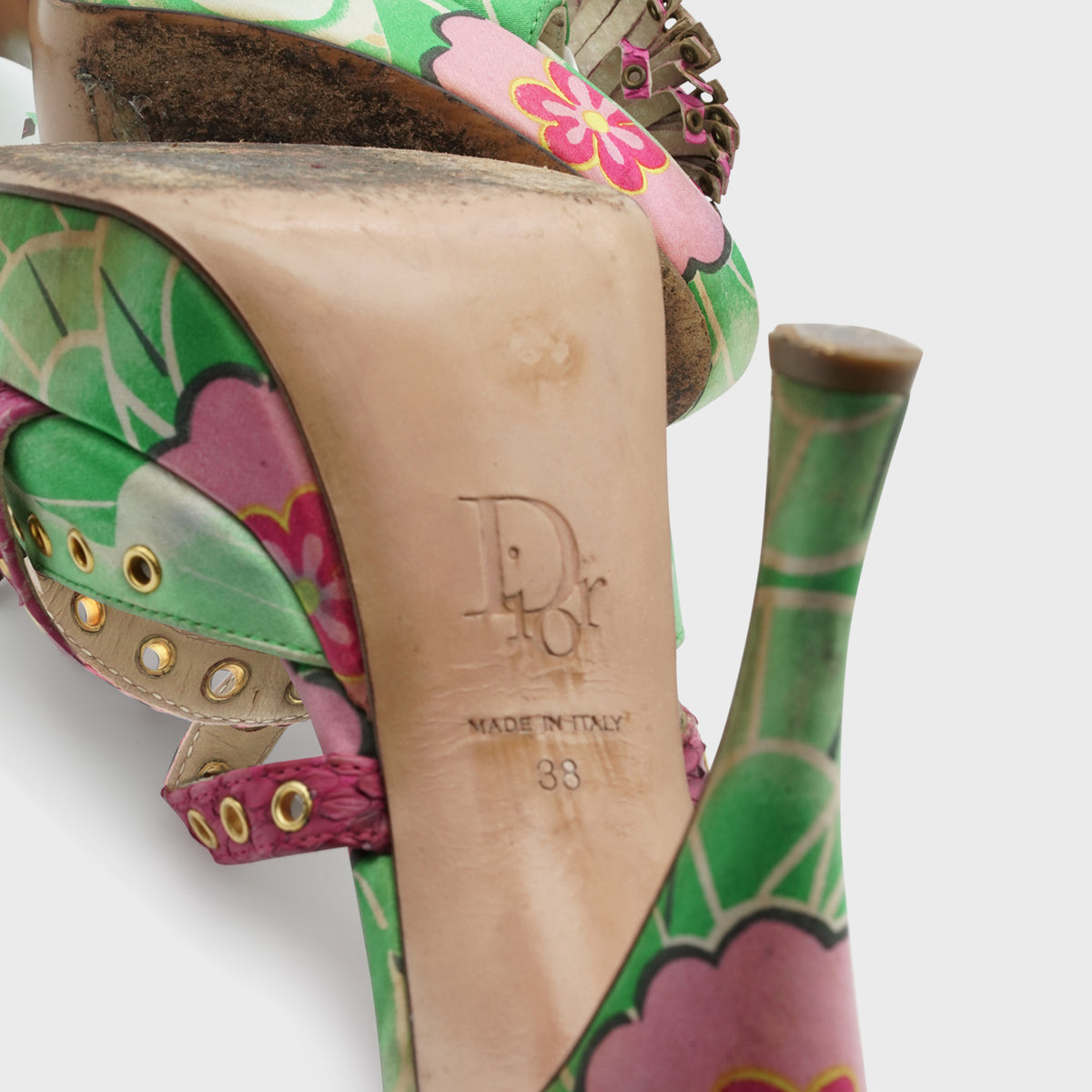 Mules Satin Koi Christian Dior FW 2003 par John Galliano