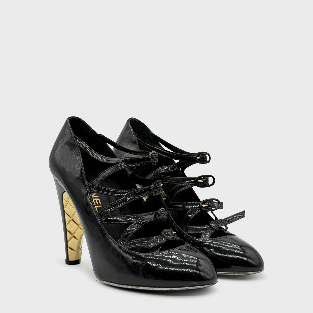 Escarpin Noir Or Chanel FW 2007 par Karl Lagerfeld