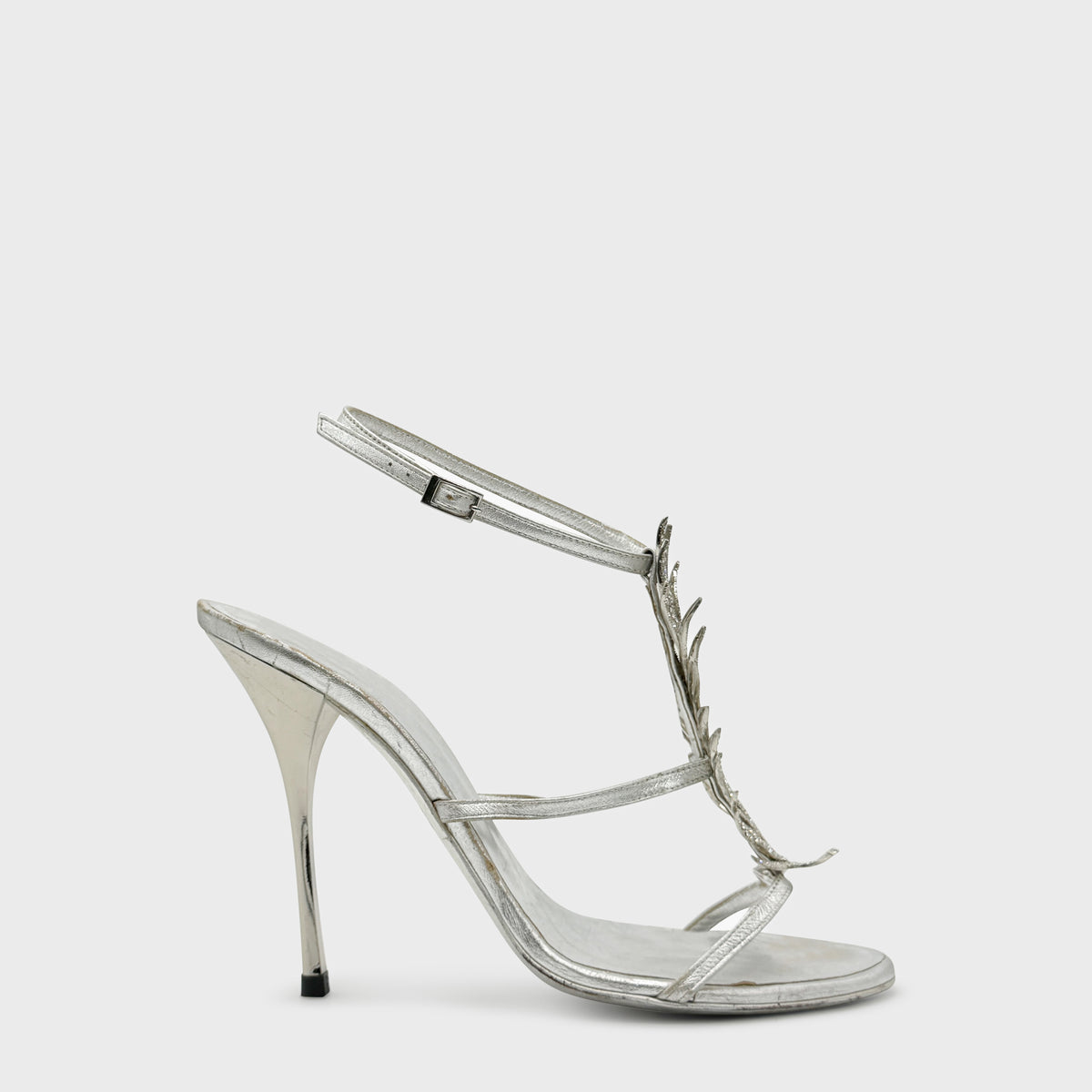Sandales Argent Strass Roberto Cavalli 2000