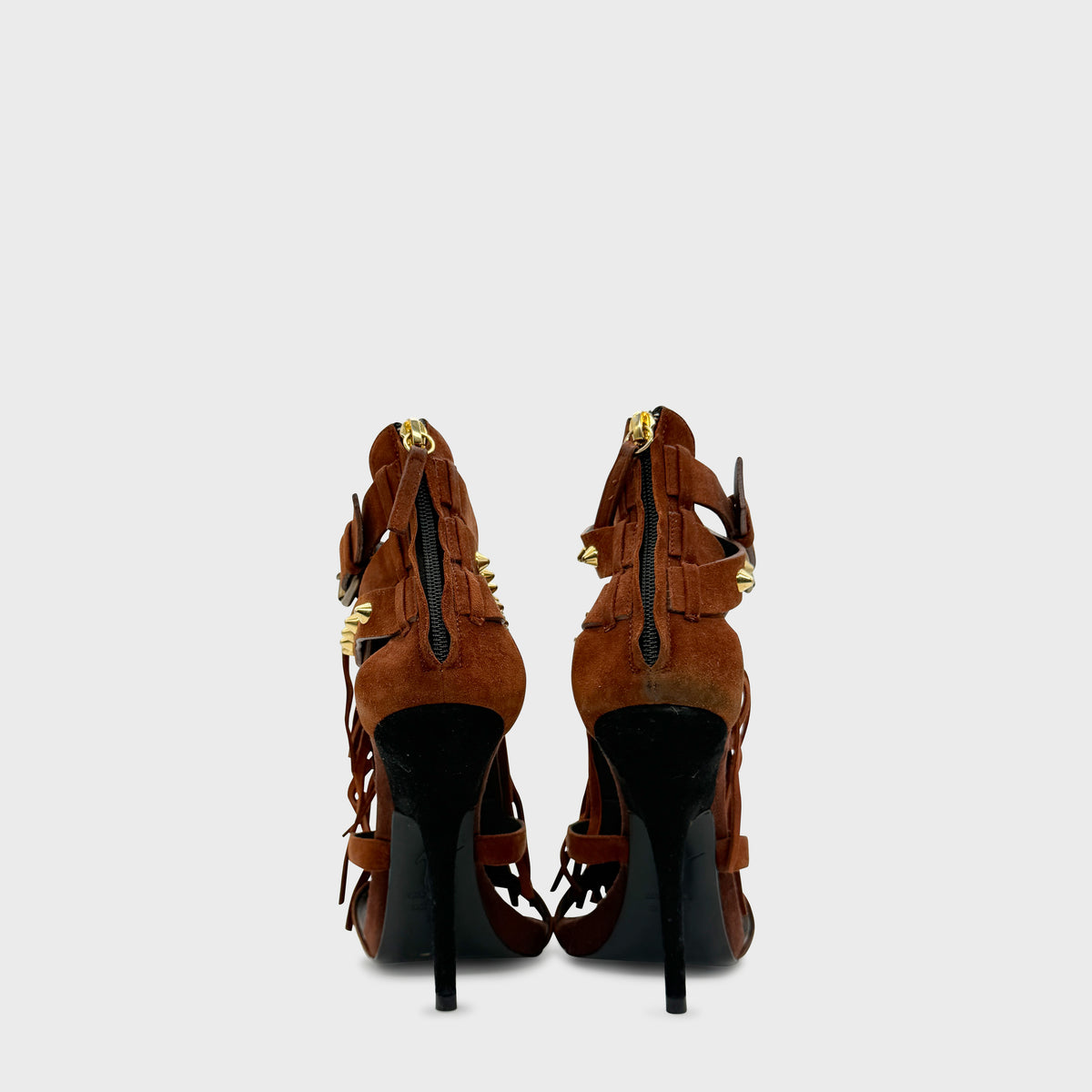 Sandales Daim Marron Giuseppe Zanotti 2000s