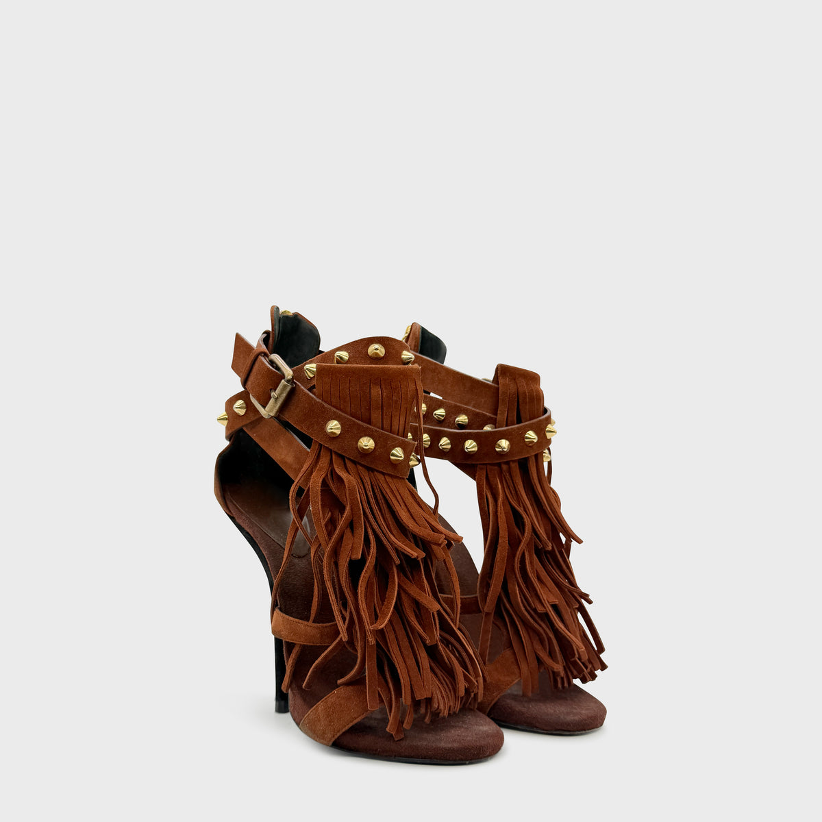 Sandales Daim Marron Giuseppe Zanotti 2000s