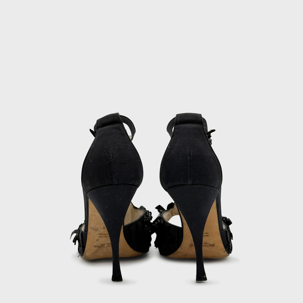 Escarpin Noir Brodé Yves Saint Laurent 2000