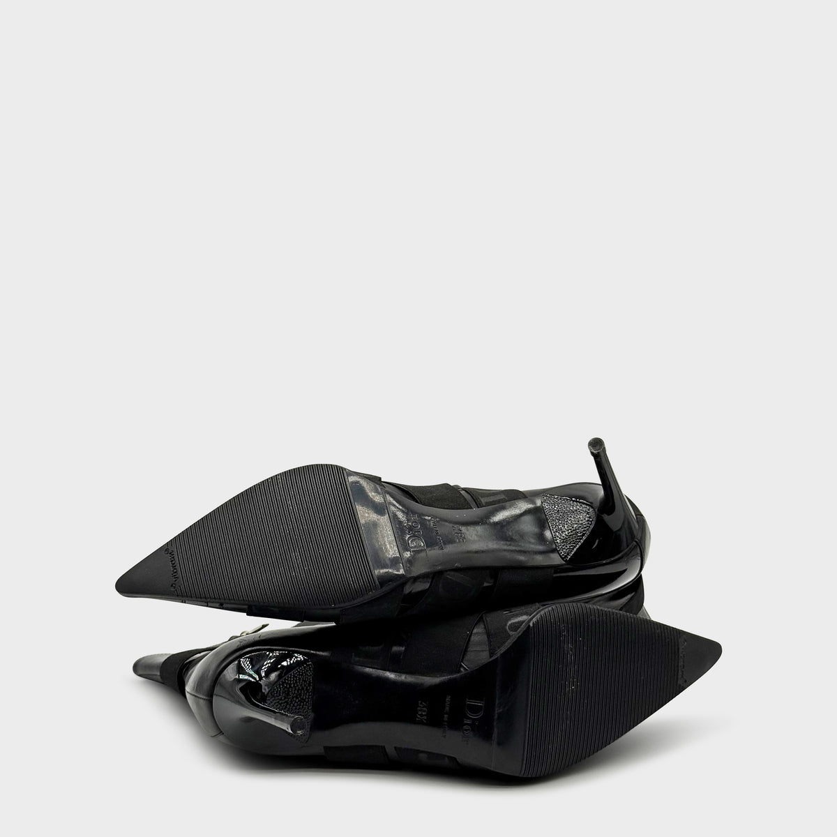 Bottine Noir Strap FW 2004 Christian Dior par John Galliano