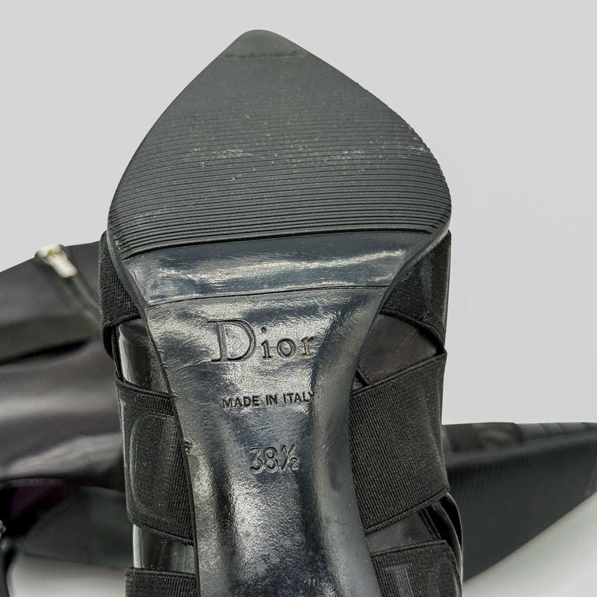 Bottine Noir Strap FW 2004 Christian Dior par John Galliano
