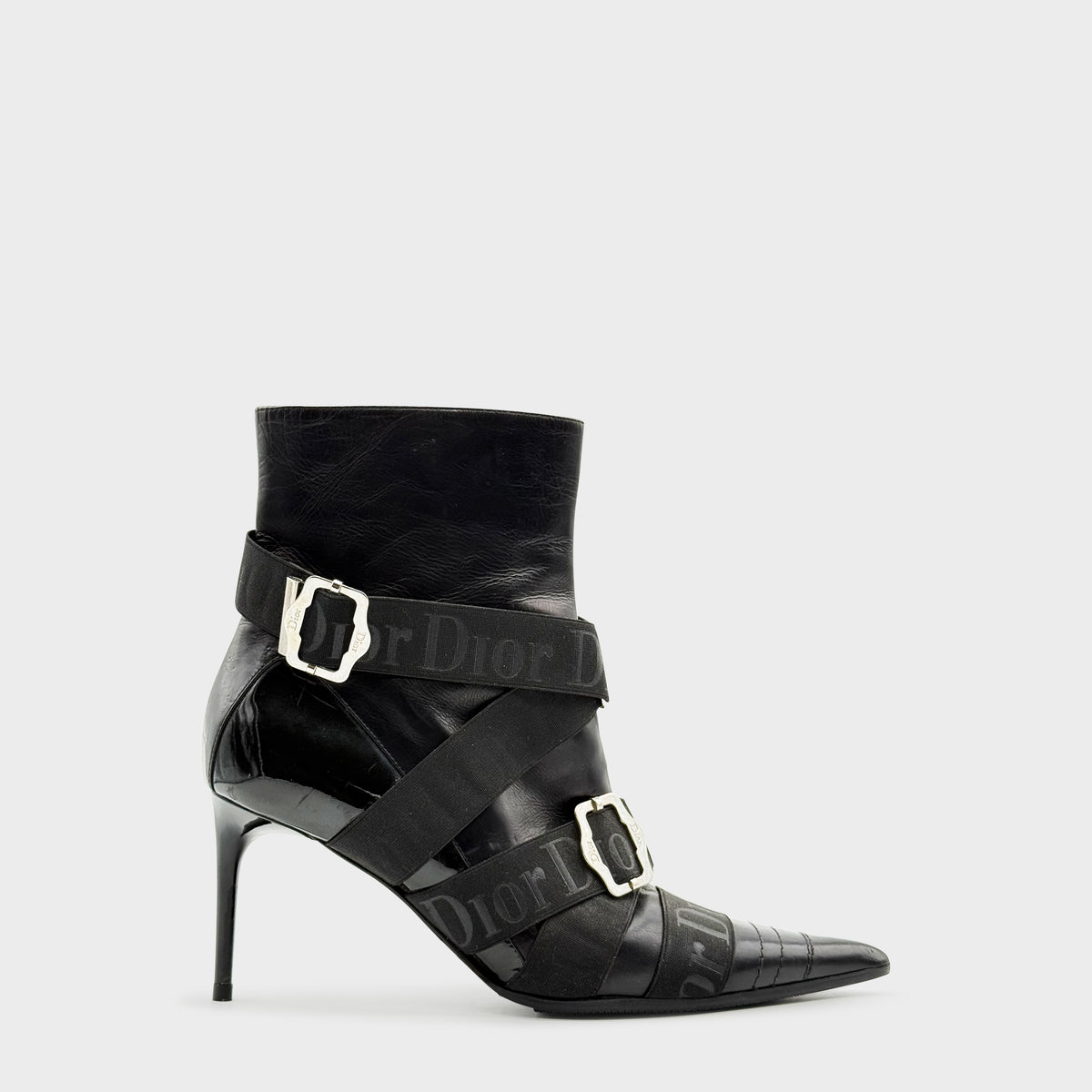 Bottine Noir Strap FW 2004 Christian Dior par John Galliano
