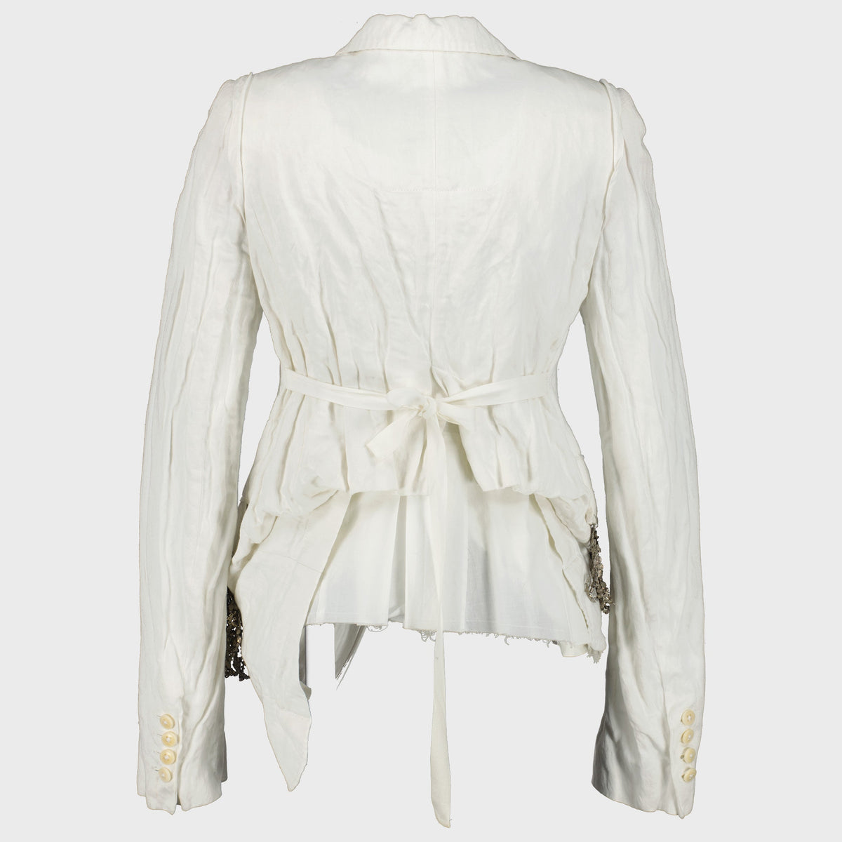 Veste Blanche Destructuré blanche Ann Demeulemeester 1990