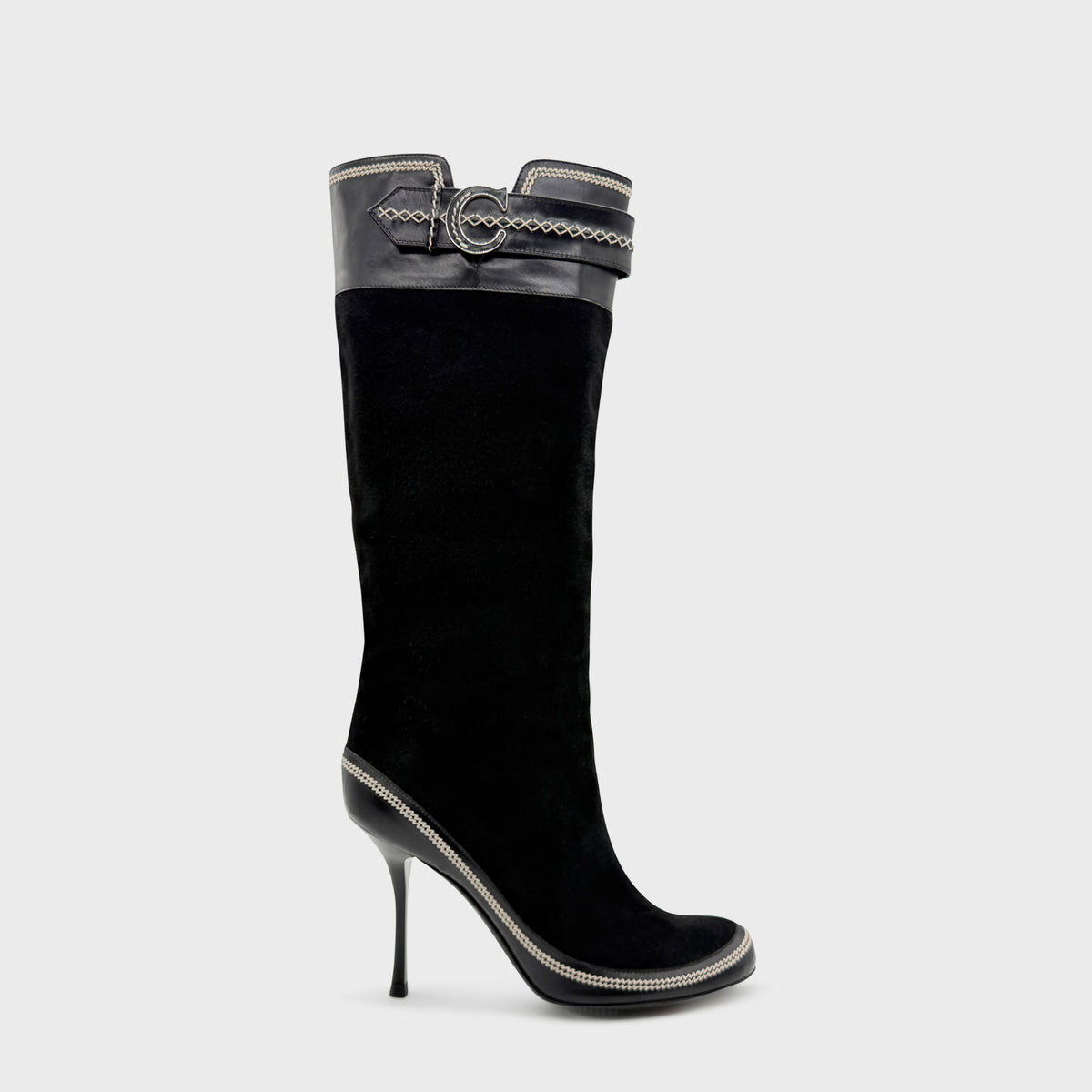 Bottes Daim Noir Christian Dior SS 2005 par John Galliano