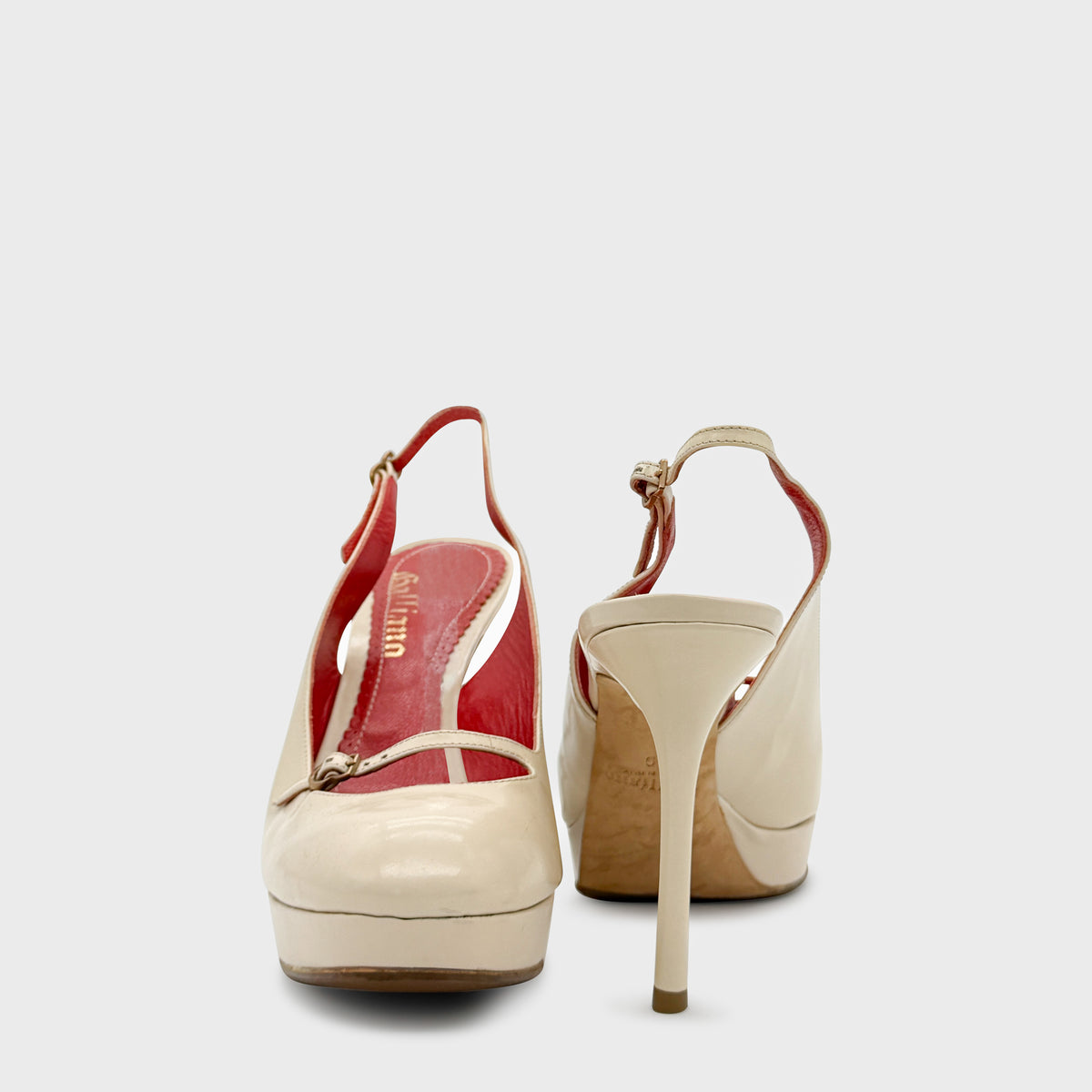 Escarpin Beige John Galliano 2000