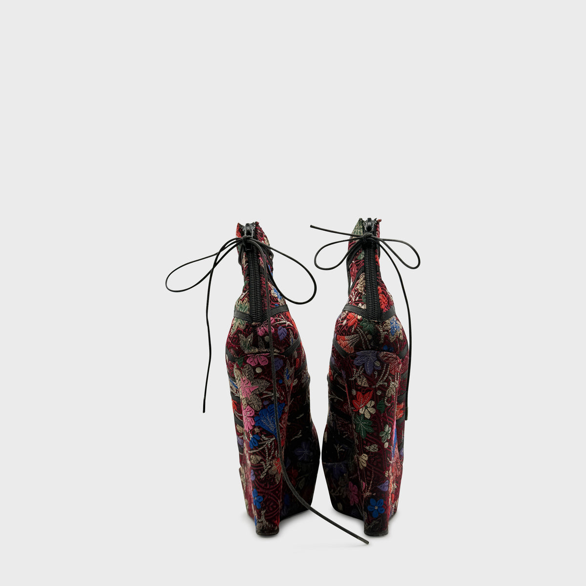 Bottines Jacquard Pourpre John Galliano 2004
