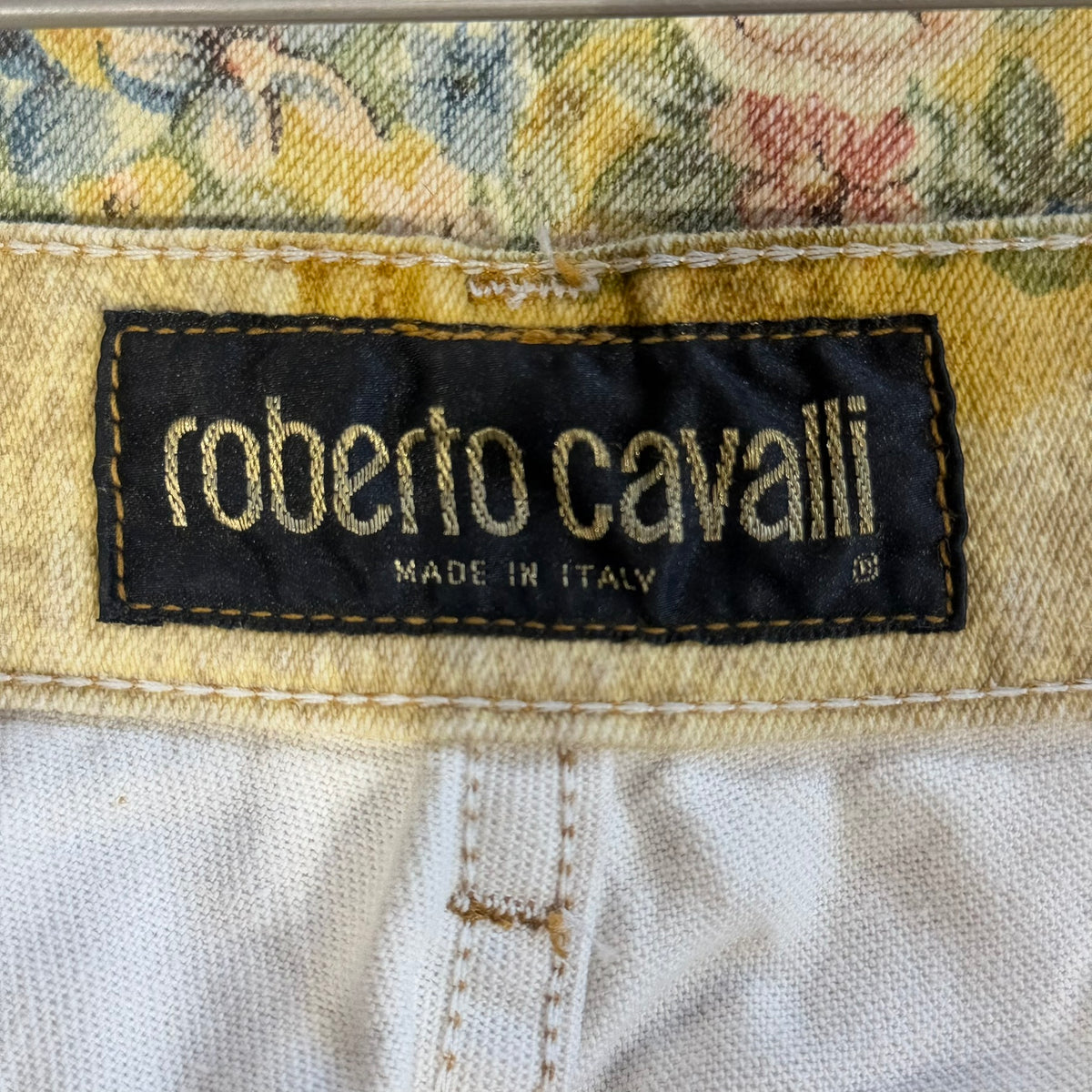 Renaissance Print Jeans Roberto Cavalli FW 1994