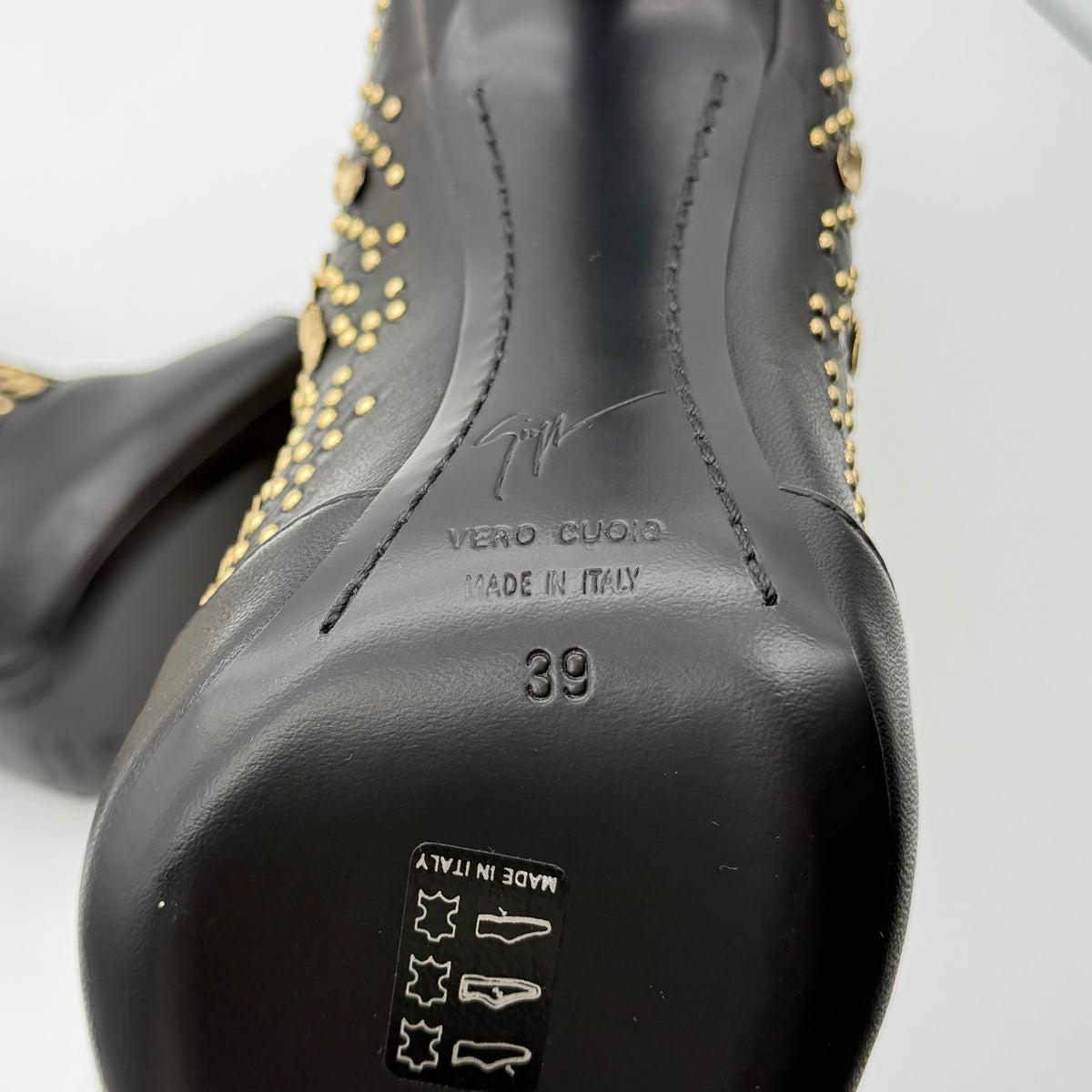 Bottes Clouté Noir Giuseppe Zanotti 2020