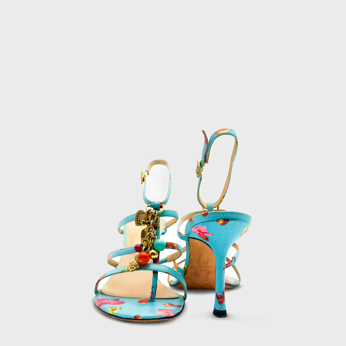 Sandales Bleu et Fleur Versace SS 2004