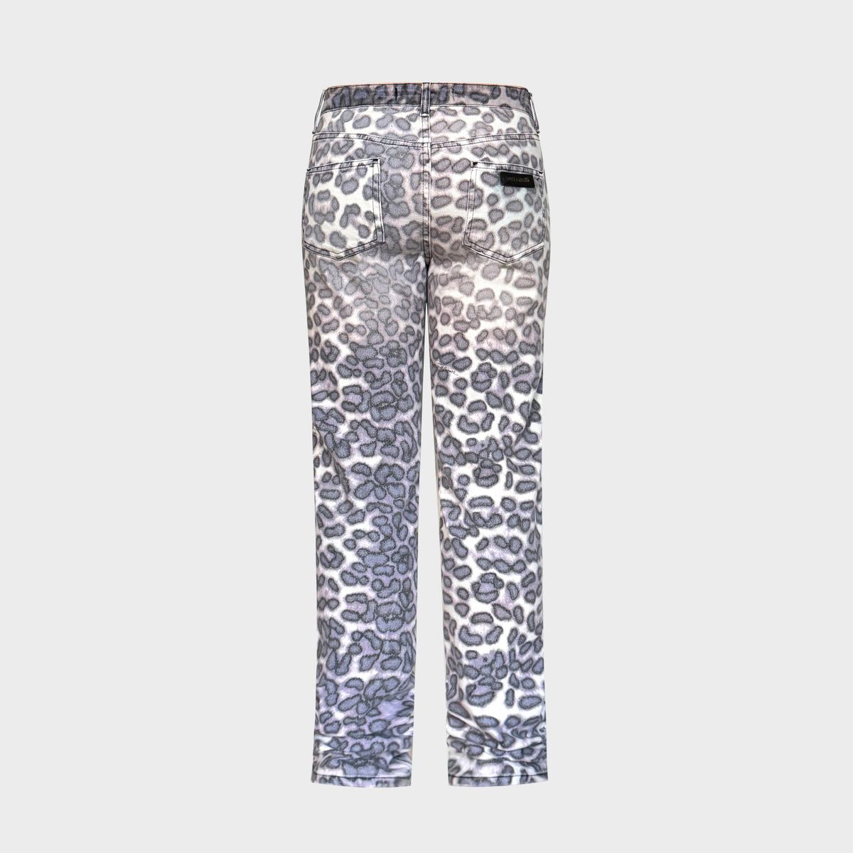 Purple Leopard Print Pants Roberto Cavalli 2010s