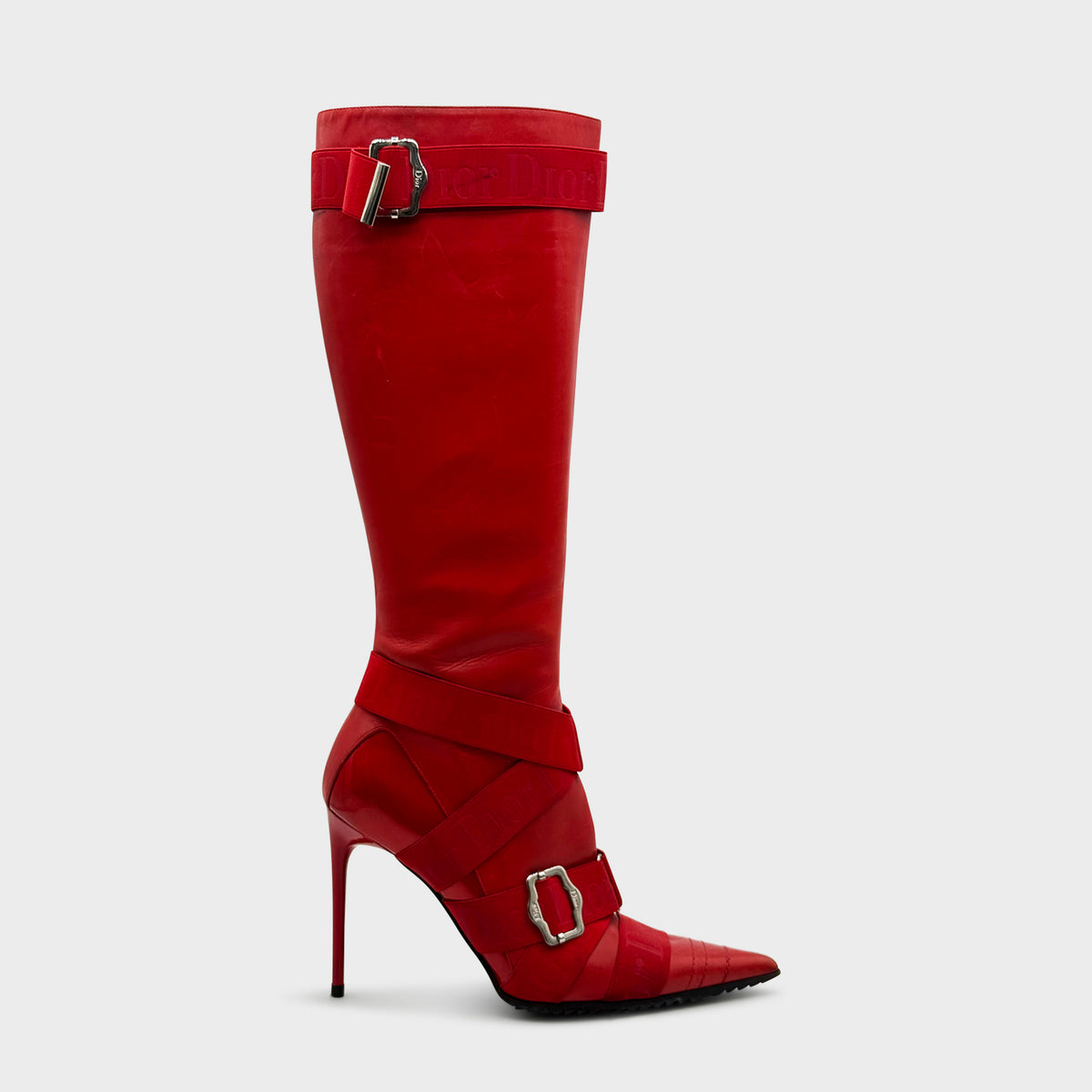 Botte Rouge Strap FW 2004 Christian Dior par John Galliano