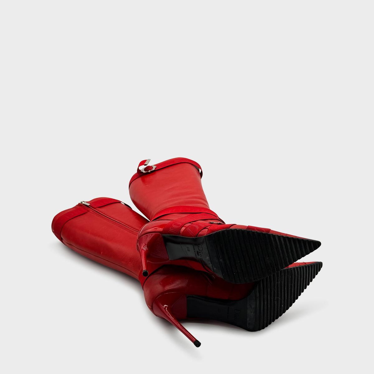 Botte Rouge Strap FW 2004 Christian Dior par John Galliano