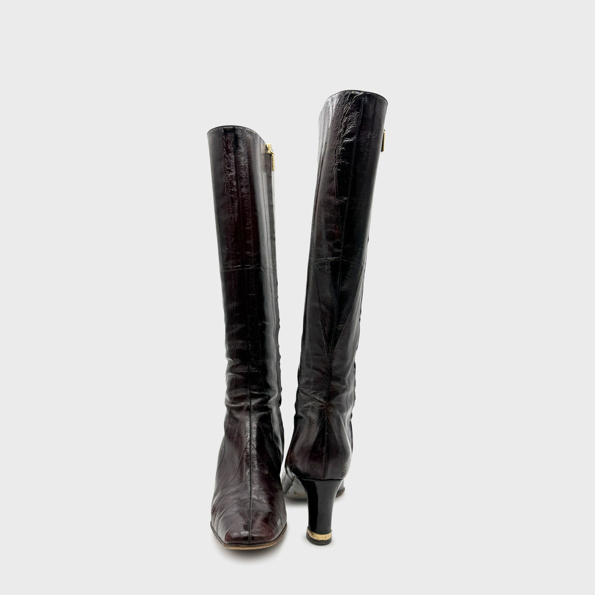 Bottes Marron Anguille Dolce Gabbana 2000