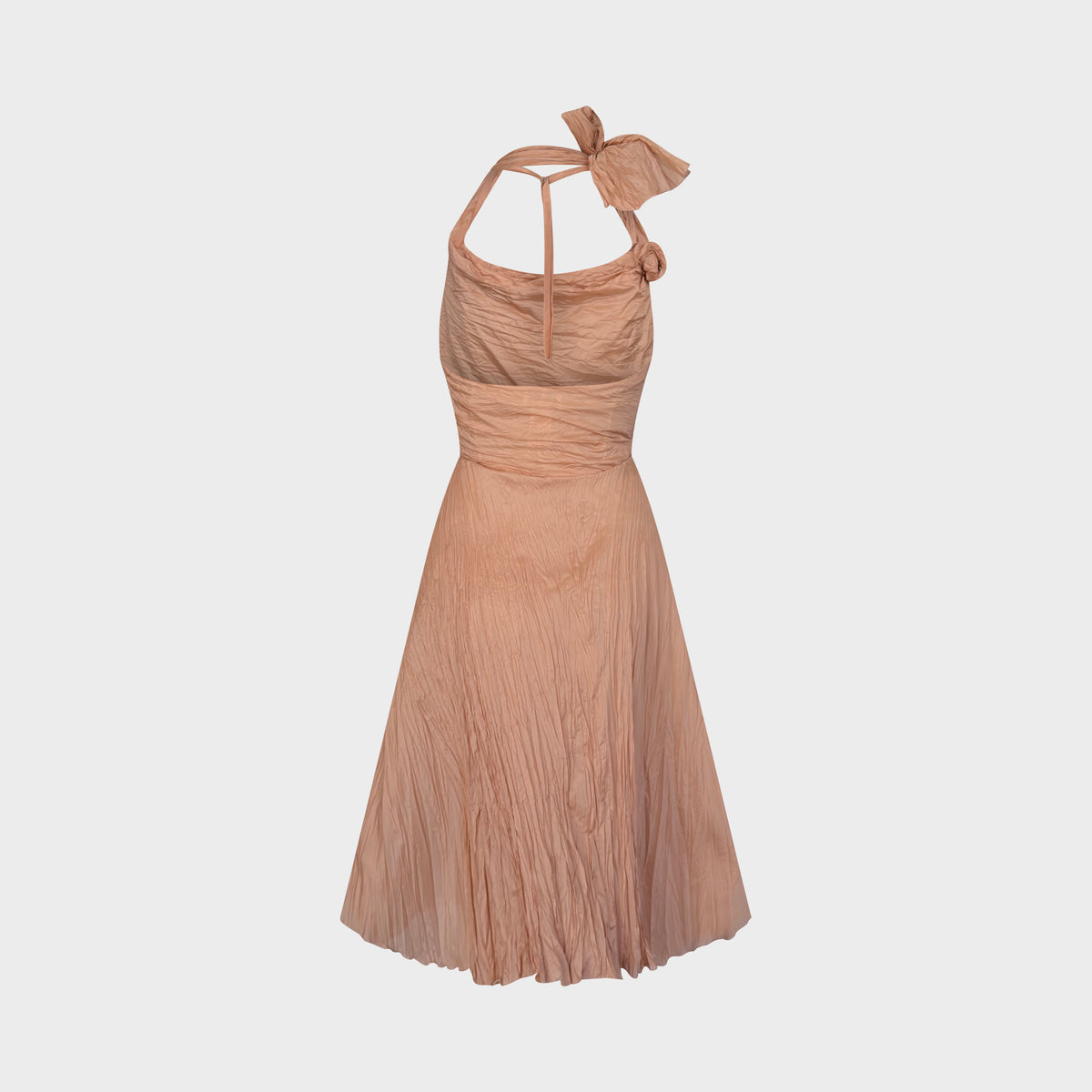 Nude Silk Dress Céline circa 2000