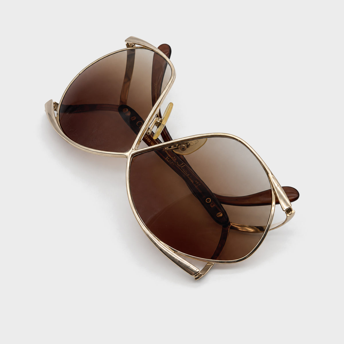 Gold Butterfly Sunglasses Christian Dior 2000s