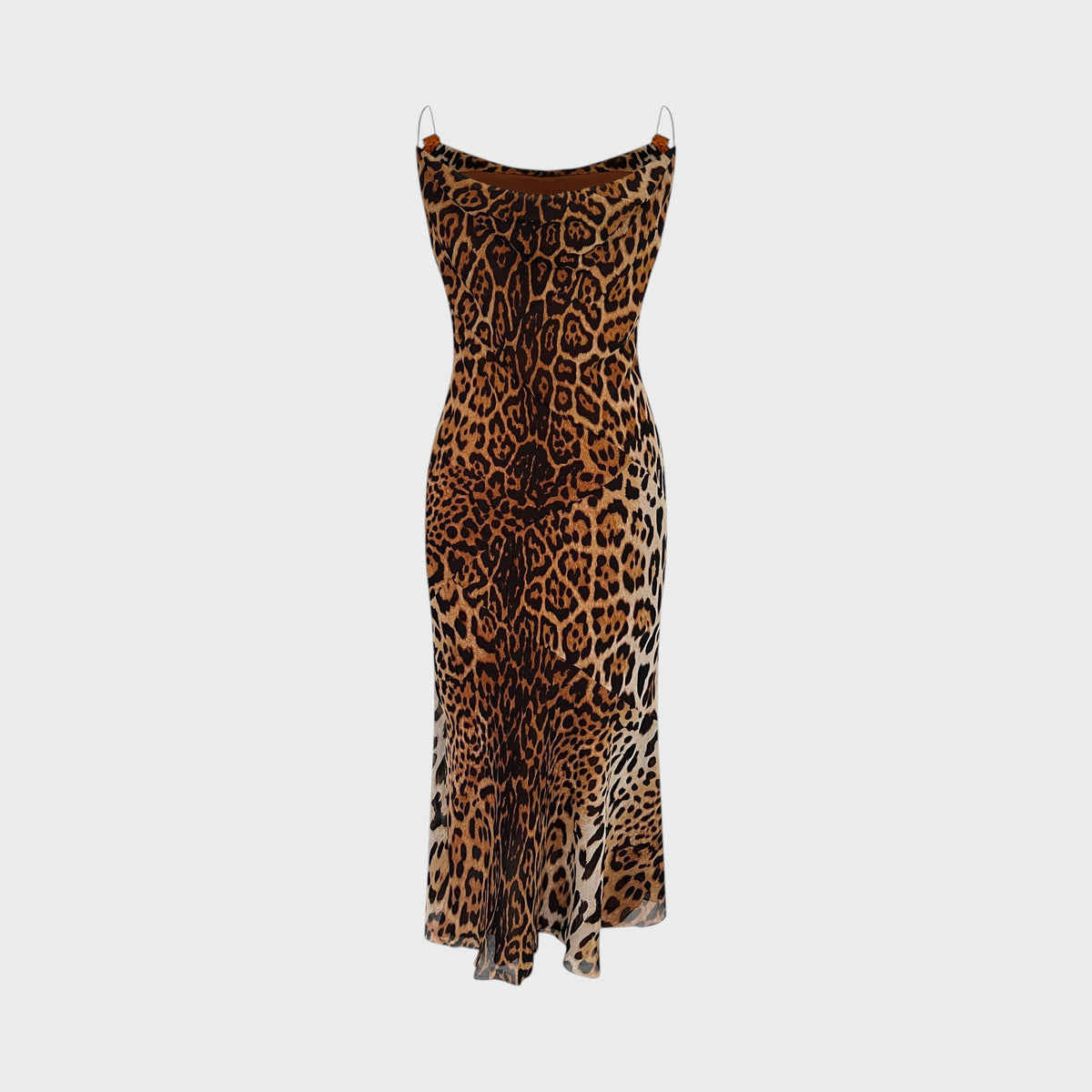 Cheetah Print Silk Dress Christian Dior FW 2004 by John Galliano