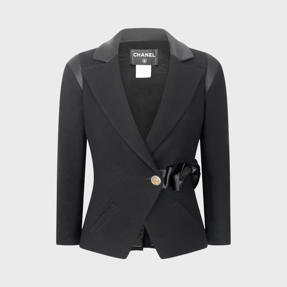 Silk Bow Wool Jacket Chanel Pre-Fall 2008 by Karl Lagerfeld