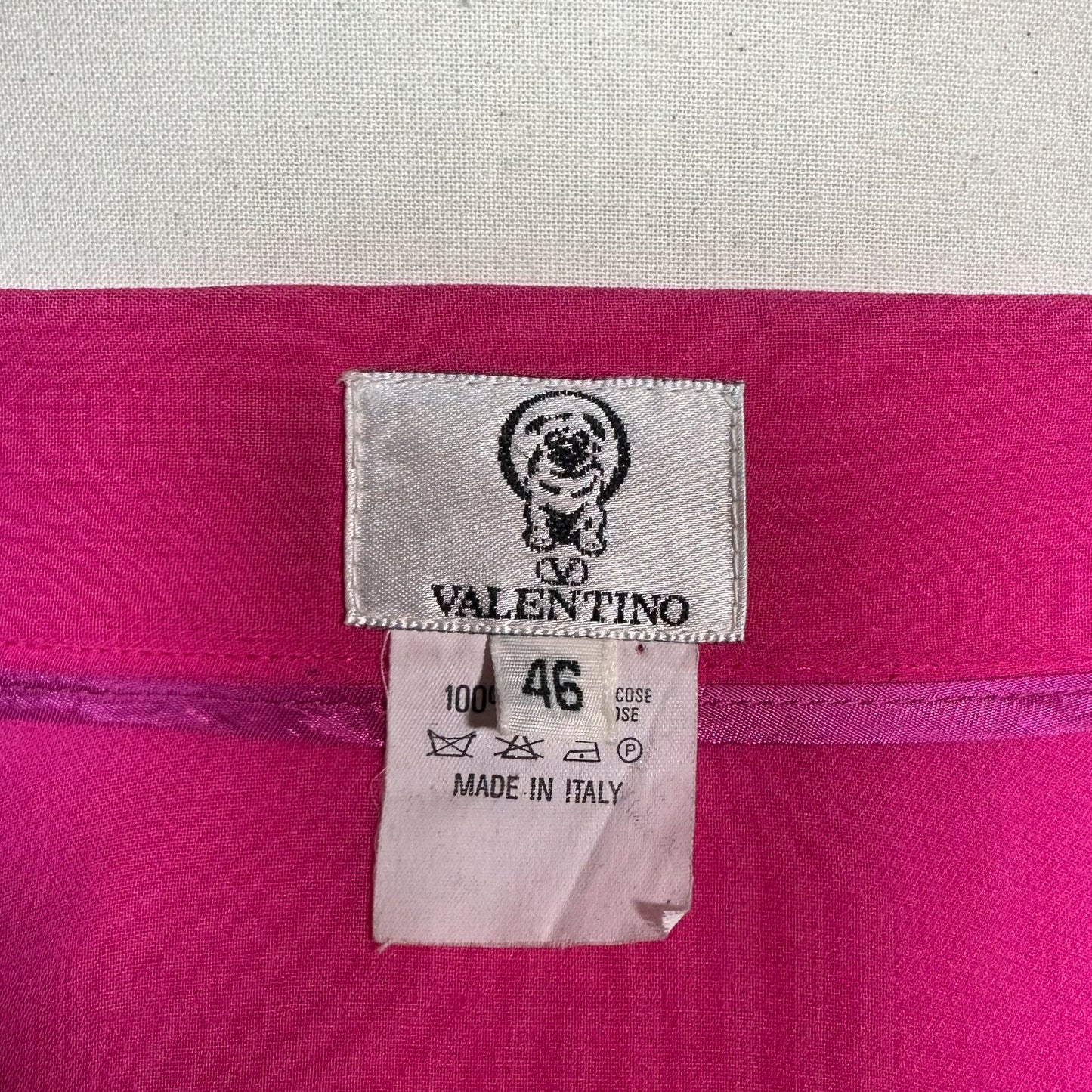 Jupe Fuchsia Mousseline Valentino 1980
