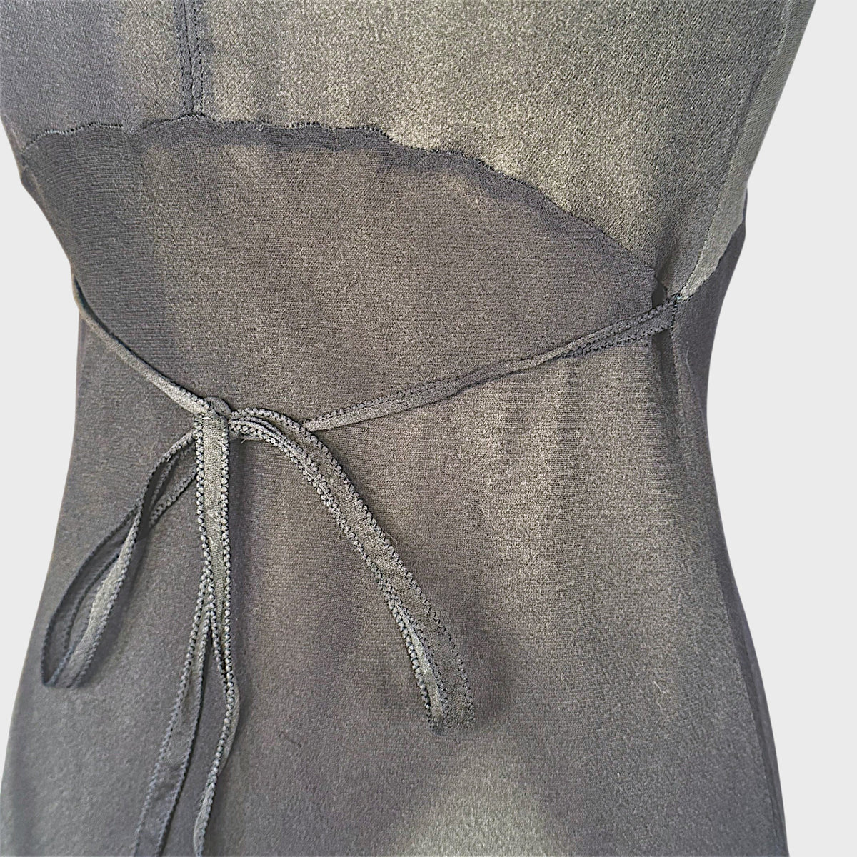 Olive Silk Beaded Runway Top Prada FW 1997 by Miucca Prada