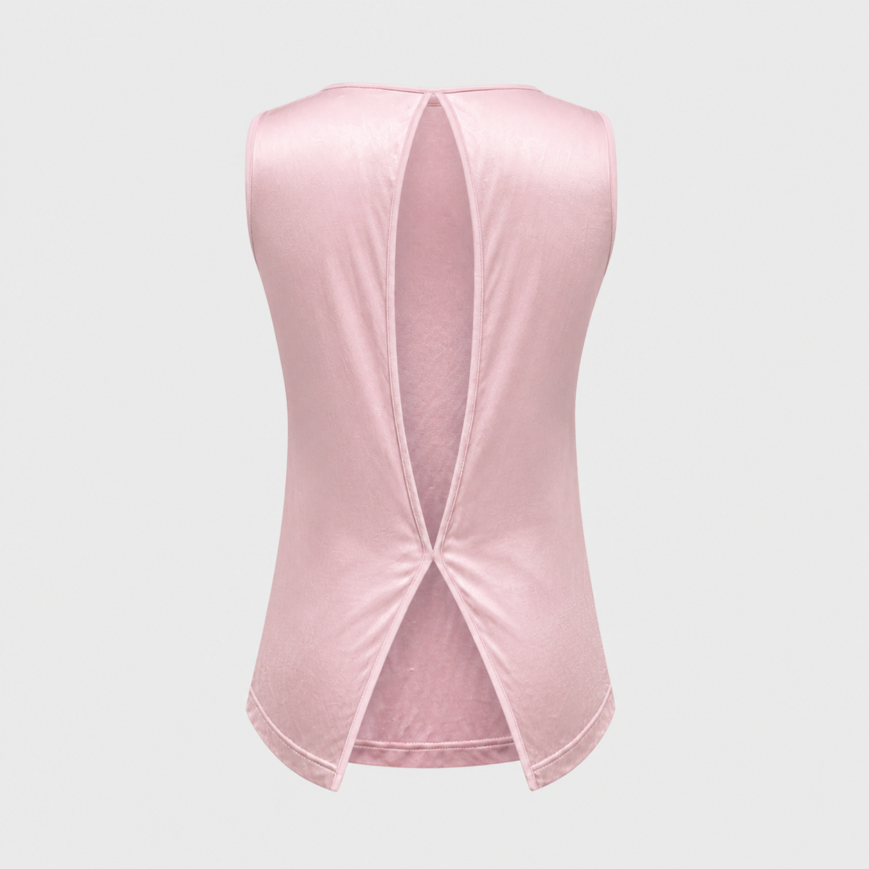 Pink Open Back Jersey Top Versace 2000s