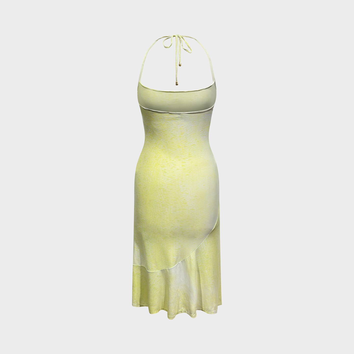 Halter Neck Asymmetric Dress Roberto Cavalli SS 2001