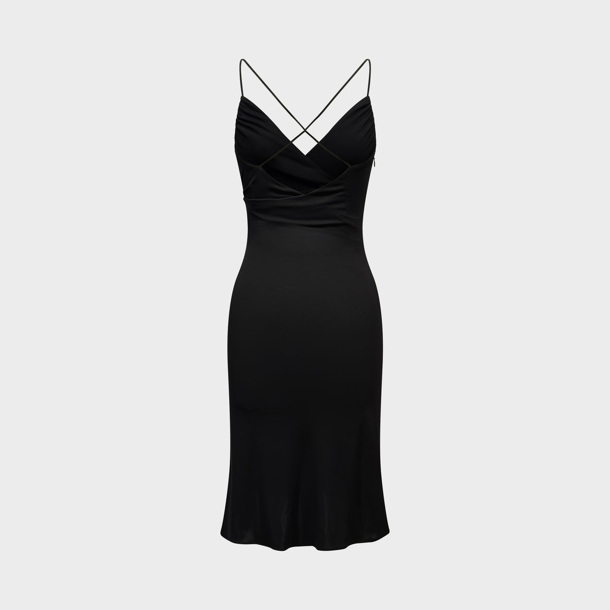 Black Embroidered Star Jersey Dress Versace 2000s