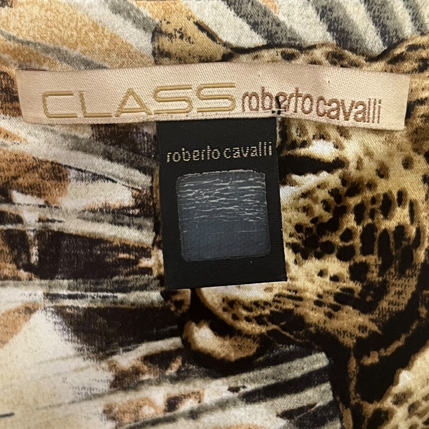 Jungle Print Silk Halterneck Dress Roberto Cavalli SS 2008