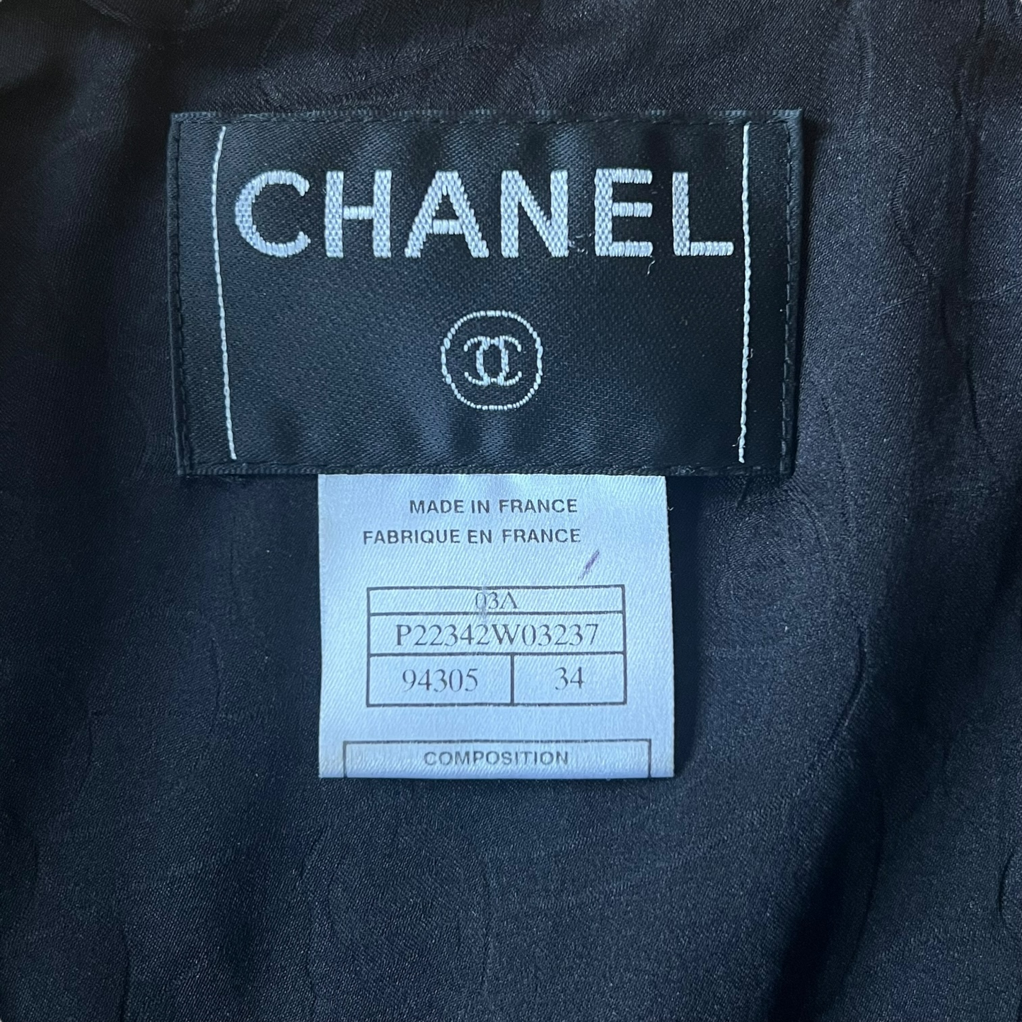 Black Wool Snap Detail Jacket Chanel FW 2003 by Karl Lagerfeld
