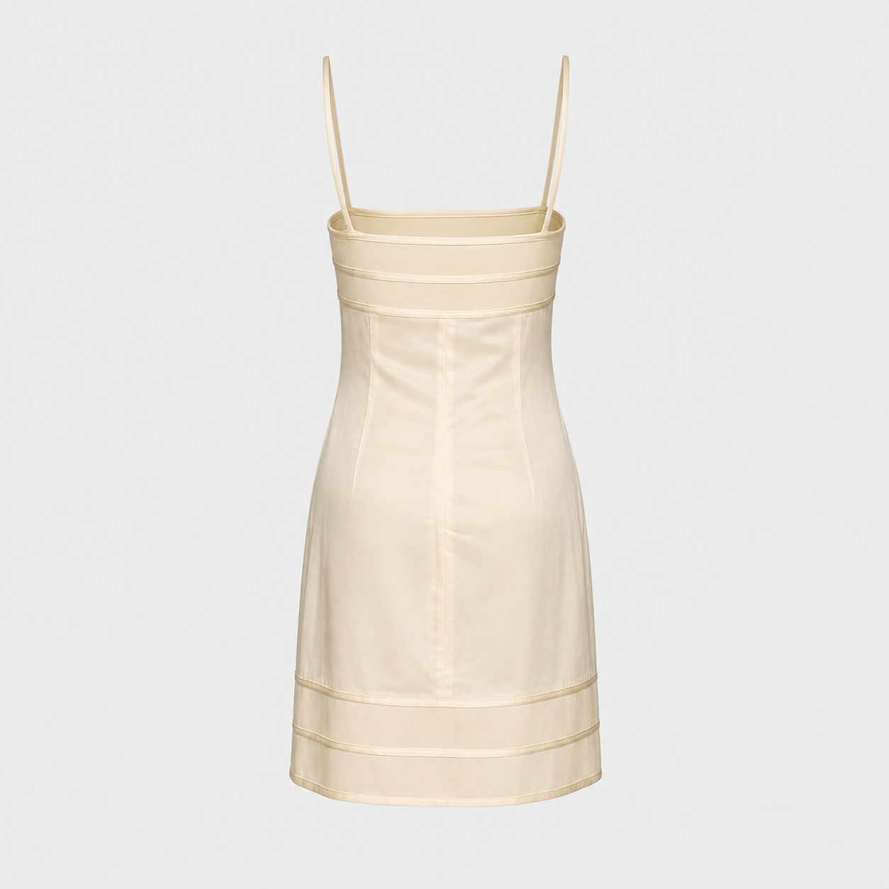 Yellow Butter Satin Dress Moschino 2000