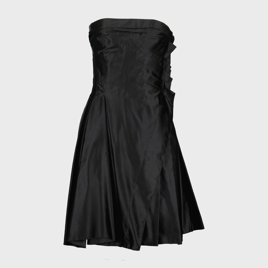 Robe Drapée Noir Prada 2006 par Miuccia Prada