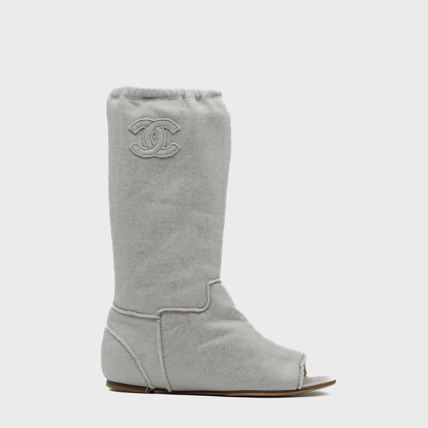 Bottines Toile Chanel Croisière 2008 par Karl Lagerfeld
