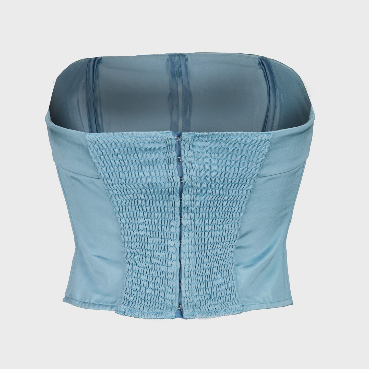 Bustier Satin Baby Blue Chanel Resort 2008 par Karl Lagerfeld